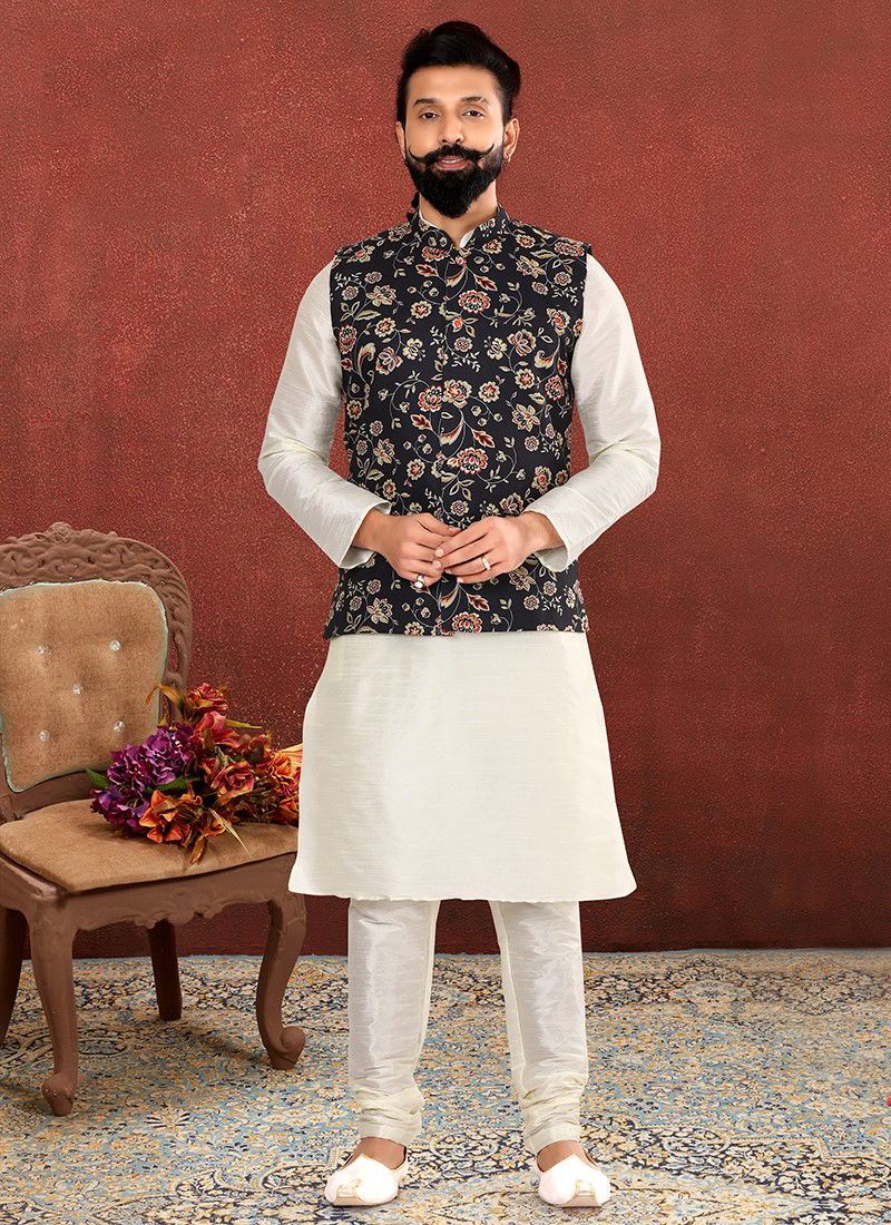 Salwar kurta with jacket shop for mens